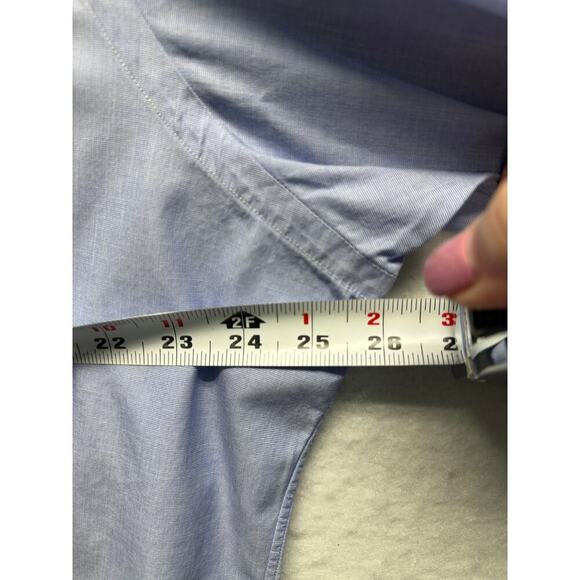 Mens Polo Ralph Lauren Blue Long‎ Sleeve Button Down Oxford Shirt Size 18-34/35 - Picture 5 of 11